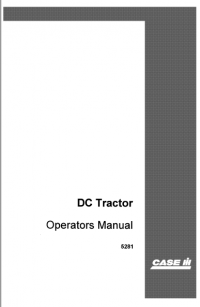 repair manual Case DC-Tractor pdf Operators manual