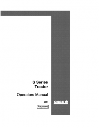repair manual Case Tractor S Series Set of Operators Manuals PDF