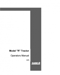 repair manual Case Tractor R series Factory Operators Manual PDF