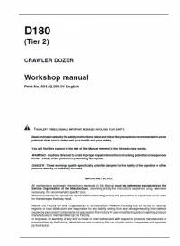 repair manual New Holland Crawler Dozer D180 (Tier 2) Workshop Manual PDF