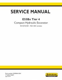 repair manual New Holland Compact Hydraulic Excavator E55Bx Tier 4 Service Manual PDF