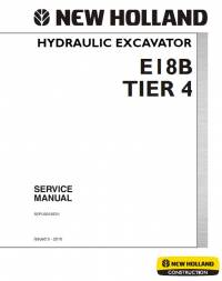repair manual New Holland Hydraulic Excavator E18B Tier 4 Service Manual PDF