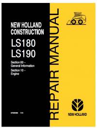 repair manual New Holland Skid Steer Loaders LS180, LS190 Repair Manual PDF