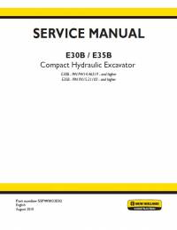 repair manual New Holland Compact Hydraulic Excavator E30B, E35B Service Manual PDF