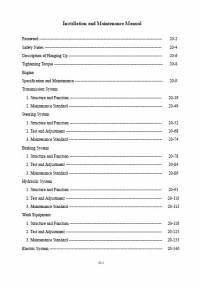 repair manual Hyundai Backhoe Loader HG130 Installation and Maintenance Manual PDF