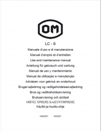 repair manual OM Pimespo LC - S Use and Maintenance Manual PDF
