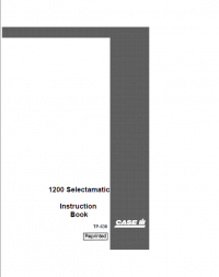 repair manual Case David Brown 1200 Selectamatic Tractors Instruction Book PDF