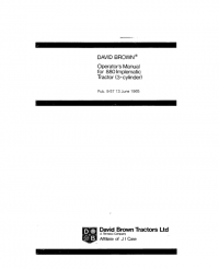 repair manual Case David Brown 880 Diesel Tractor PDF Manuals