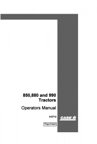 repair manual Case David Brown 850, 880, 990 Tractors PDF Set of Manuals