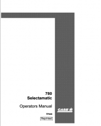 repair manual Case Tractors 780 Selectamatic Operators Manual PDF