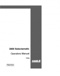 repair manual Case 3800 Selectamatic Tractor PDF Operators Manual