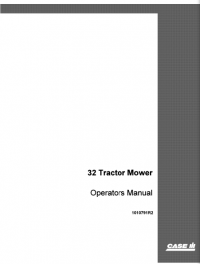 repair manual Case 32 Tractor Mower Operators Manual PDF