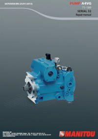 repair manual Manitou PUMP A4VG 71-180 SERIAL 32 Repair manual PDF