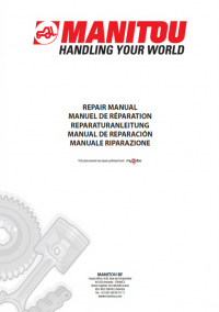 repair manual Manitou Telescopic Loader MLT627 Turbo Repair Manual PDF