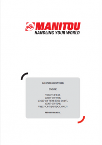 repair manual Manitou ENGINE V2607, V3307 Repair Manual PDF