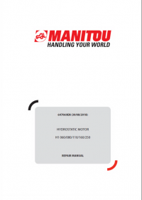 repair manual Manitou HYDROSTATIC MOTOR H1 060/080/110/160/250 Repair Manual PDF