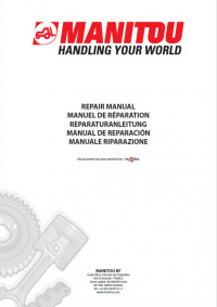 repair manual Manitou MLT627T Repair Manual PDF