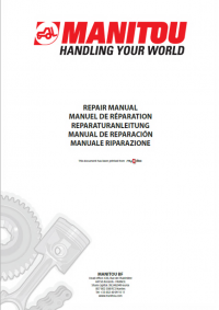 repair manual Manitou MT 1440 SL Repair Manual PDF