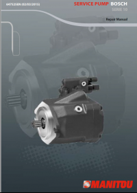 repair manual Manitou BOSCH SERIE 10 Repair Manual PDF