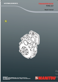 repair manual Manitou TRANSFER BOX TYPE 357 Repair Manual PDF