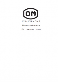 repair manual OM Pimespo forklift truck CN - CNi - CNS Use and Maintenance PDF