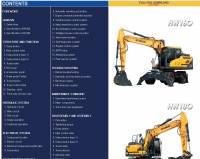 repair manual Hyundai Wheel Excavators HW160, HW180 Service Manual PDF