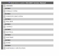 repair manual Hyundai Skid Steer Loader HSL500T Operator’s Manual PDF