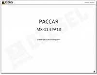 repair manual Paccar MX-11 EPA13 Electrical Circuit Diagram PDF