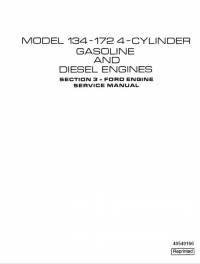 repair manual Ford Gasoline Diesel Engines 134-172 4-Cylinder Service Manual PDF