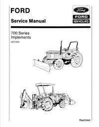 repair manual Ford New Holland 700 Series Implements Service Manual PDF