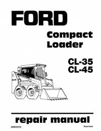 repair manual Ford Compact Loader Series CL-35, CL-45 Repair Manual PDF