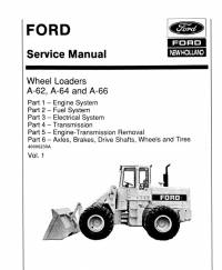 repair manual Ford Wheel Loaders A-62, A-64, A-66 Service Manual PDF