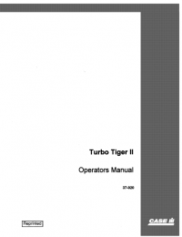 repair manual Case Turbo Tiger II PDF Operators Manual