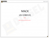 Diagnostic Software Mack LEU(OBD13) (2013) Aftertreatment Wiring Schematics PDF
