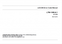 Diagnostic Software Liebherr LTM1350-6.1 LICCON Error Code Manual PDF
