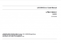 Diagnostic Software Liebherr LTM-1130-5.1 LICCON Error Code Manual PDF