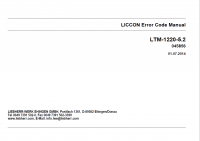 Diagnostic Software Liebherr LTM-1220-5.2 LICCON Error Code Manual PDF