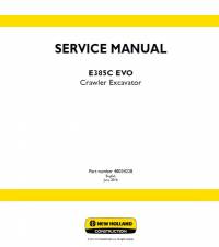 repair manual New Holland Crawler Excavator E385C EVO Service Manual PDF