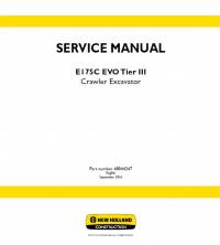 repair manual New Holland Crawler Excavator E175C EVO Tier III Service Manual PDF