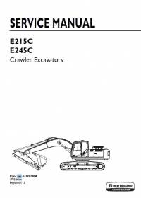 repair manual New Holland Crawler Excavators E215C, E245C Service Manual PDF