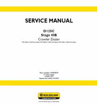 repair manual New Holland Crawler Dozer D125C Stage IIIB Service Manual PDF