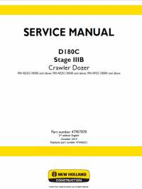 repair manual New Holland Crawler Dozer D180C Stage IIIB Service Manual PDF