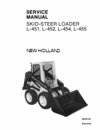 repair manual New Holland Skid Steer Loader L451, L452, L454, L455 Service Manual PDF
