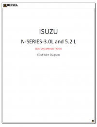 Diagnostic Software Isuzu N Series 3.0 L and 5.2 L(2013-2015)/ Model Truck ECM Wire Diagram PDF