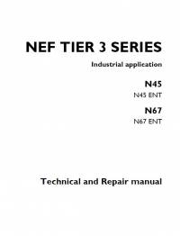 repair manual Iveco NEF Tier 3 Series N45, N67 ENT Industrial Application Technical Repair Manual PDF
