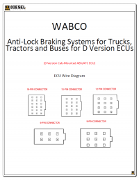 Diagnostic Software WABCO ABS - D Version (Hyd Cab Mtd) ECU Wire Diagram PDF