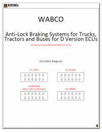 Diagnostic Software WABCO ABS - D Version (Hyd Frame Mtd) ECU Wire Diagram PDF
