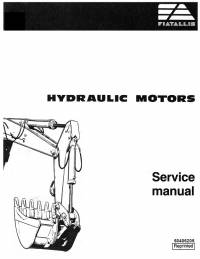 repair manual FiatAllis Hydraulic Motors Service Manual PDF