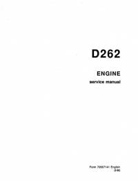repair manual FiatAllis Engine D262 Service Manual PDF