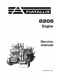 repair manual FiatAllis Engine 8205 Service Manual PDF